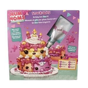 Num Noms Snackables Birthday Cake Slime Kit with Slime and Toppings (NEW)